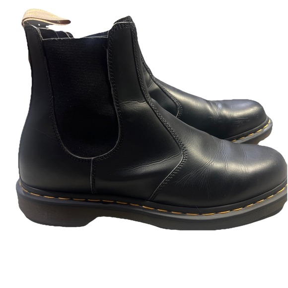 Martens 2976 Black Leather Chelsea Boots Men's Size 12